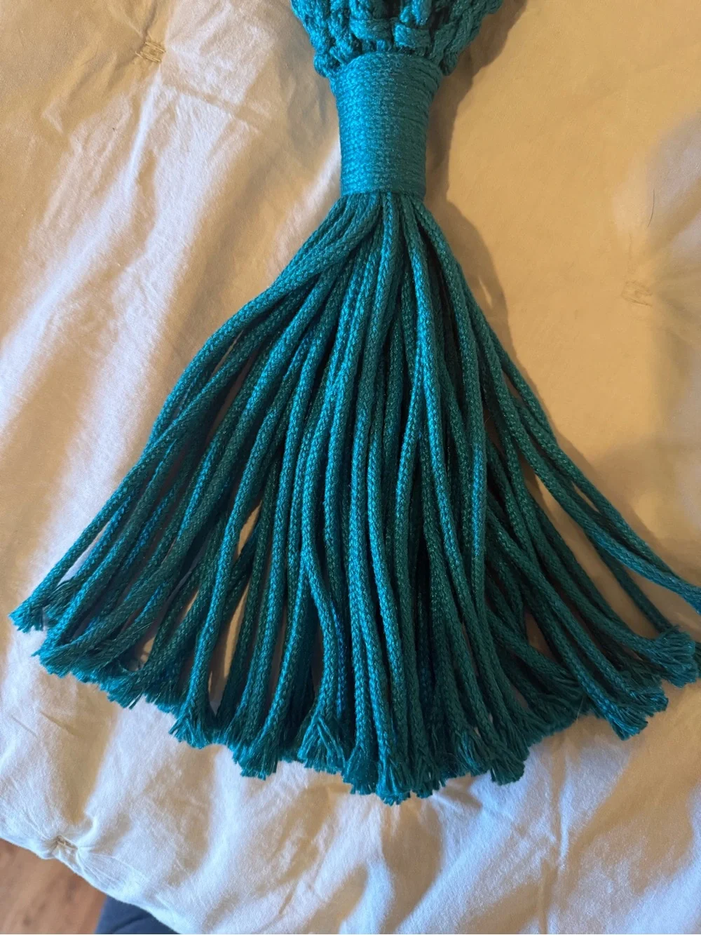 Target Teal Macramé plant hanger